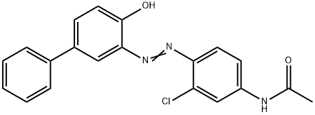 N-[3-chloro-4-[(4-hydroxy[1,1'-biphenyl]-3-yl)azo]phenyl]acetamide,77154-16-6,结构式