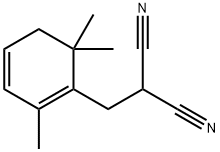 Propanedinitrile, [(2,6,6-trimethyl-1,3-cyclohexadien-1-yl)methyl]- (9CI) Structure