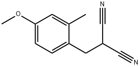 Propanedinitrile, [(4-methoxy-2-methylphenyl)methyl]- (9CI) 化学構造式