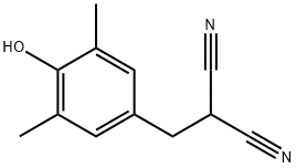 Propanedinitrile, [(4-hydroxy-3,5-dimethylphenyl)methyl]- (9CI) Structure