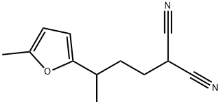 Propanedinitrile, [3-(5-methyl-2-furanyl)butyl]- (9CI) Structure