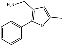 3-(Aminomethyl)-5-methyl-2-phenylfuran 化学構造式