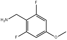 2,6-ジフルオロ-4-メトキシベンジルアミン 化学構造式