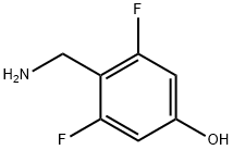 Phenol, 4-(aminomethyl)-3,5-difluoro- (9CI) Structure