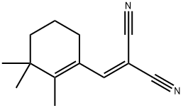 Propanedinitrile, [(2,3,3-trimethyl-1-cyclohexen-1-yl)methylene]- (9CI) 结构式