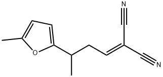 Propanedinitrile, [3-(5-methyl-2-furanyl)butylidene]- (9CI) Structure
