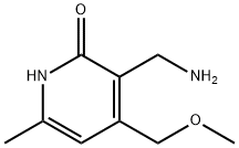 3-(aMinoMethyl)-4-(MethoxyMethyl)-6-Methyl-2(1H)-Pyridinone 化学構造式