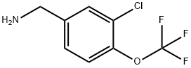 3-CHLORO-4-(TRIFLUOROMETHOXY)BENZYLAMINE Structure