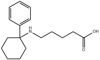 5-(N-(1'-phenylcyclohexyl)amino)pentanoic acid Structure