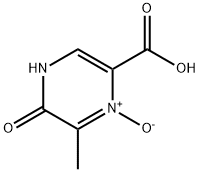 4,5-dihydro-6-methyl-5-oxo-2-pyrazinecarboxylic acid 1-oxide Structure