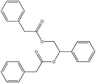 Benzeneacetic acid,1-phenyl-1,2-ethanediyl ester Struktur