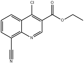 ETHYL 4-CHLORO-8-CYANOQUINOXALINE-3-CARBOXYLATE Structure