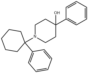 1-(1-phenylcyclohexyl)-4-phenyl-4-piperidinol Struktur