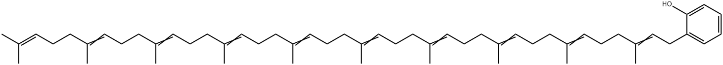 2-(3,7,11,15,19,23,27,31,35,39-Decamethyl-2,6,10,14,18,22,26,30,34,38-tetracontadecenyl)phenol 结构式