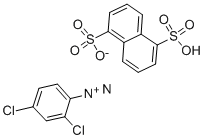 2,4-二氯苯基重氮-1,5-萘二磺酸盐, 77181-06-7, 结构式