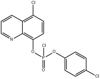 4-CHLOROPHENYL-5-CHLORO-8-QUINOLINYL PHOSPHOROCHLORIDATE 结构式