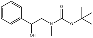 (2-羟基-2-苯基乙基)甲基氨基甲酸叔丁酯 结构式