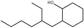 2-(B-ETHYLHEXYL)-1-CYCLOHEXANOL Struktur
