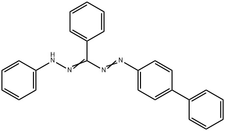 1-(p-フェニルアゾフェニル)-3,5-ジフェニルホルマザン 化学構造式