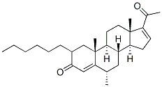 6 alpha-methyl-16 alpha,17 alpha-cyclohexylpregn-4-en-3,20-dione 结构式