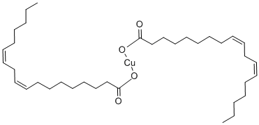 (9Z,12Z)-9,12-オクタデカジエン酸/銅 化学構造式