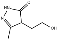 4-(2-羟乙基)-3-甲基-2-吡唑啉-5-酮, 7721-54-2, 结构式