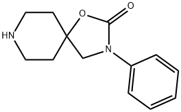 3-フェニル-1-オキサ-3,8-ジアザスピロ[4.5]デカン-2-オン 化学構造式