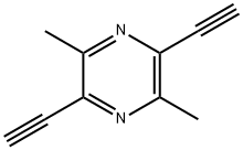 Pyrazine,  2,5-diethynyl-3,6-dimethyl- 结构式