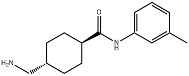 Cyclohexanecarboxamide, 4-(aminomethyl)-N-(3-methylphenyl)-, trans- (9CI) 化学構造式