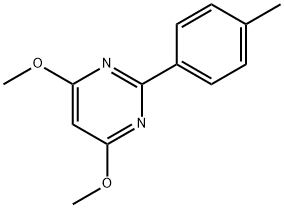 Pyrimidine, 4,6-dimethoxy-2-(4-methylphenyl)- (9CI) 结构式