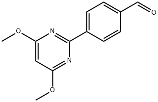 4-(4,6-Dimethoxypyrimidin-2-yl)benzaldehyde 结构式