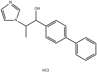 alpha-(1-(1-Imidazolyl)ethyl)-4-biphenylmethanol hydrochloride 结构式