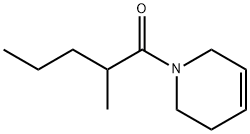 1,2,3,6-Tetrahydro-1-(2-methyl-1-oxopentyl)pyridine Structure