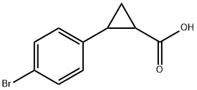 2-(4-溴苯基)环丙烷羧酸 结构式