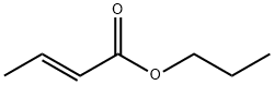 2-Butenoic acid, propyl ester, (2E)-,7726-60-5,结构式