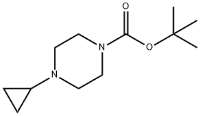 1-CYCLOPROPYLPIPERAZINE-4-CARBOXYLIC ACID TERT-BUTYL ESTER Struktur