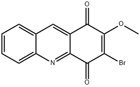 1,4-Acridinedione, 3-bromo-2-methoxy- Structure