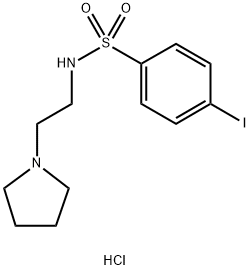 4-IODO-N-(2-PYRROLIDIN-1-YL-ETHYL)-BENZENESULFONAMIDE HYDROCHLORIDE Struktur