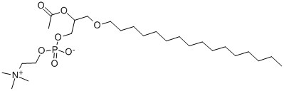 1-O-HEXADECYL-2-ACETYL-RAC-GLYCERO-3-PHOSPHOCHOLINE|1-O-十六烷基-2-乙酰基-3-磷脂酰胆碱 (PAF)