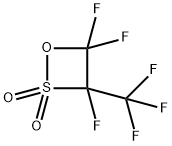 TRIFLUORO-3-TRIFLUOROMETHYL-1,2-OXATHIETANE-2,2-DIOXIDE Structure