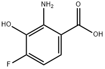 4-fluoro-3-hydroxyanthranilic acid 结构式