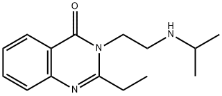 4(3H)-Quinazolinone, 2-ethyl-3-(2-((1-methylethyl)amino)ethyl)- 结构式