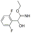 Benzeneethanimidic  acid,  2,6-difluoro--alpha--hydroxy-,  ethyl  ester  (9CI) Struktur