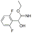 Benzeneethanimidic  acid,  2,6-difluoro--alpha--hydroxy-,  ethyl  ester  (9CI) 化学構造式