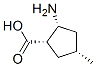 Cyclopentanecarboxylic acid, 2-amino-4-methyl-, (1alpha,2alpha,4alpha)-(-)- (9CI) 结构式