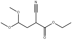 ETHYL 2-CYANO-4,4-DIMETHOXYBUTANOATE 化学構造式