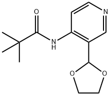 N-(3-[1,3]DIOXOLAN-2-YL-PYRIDIN-4-YL)-2,2-DIMETHYL-PROPIONAMIDE, 773087-36-8, 结构式