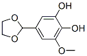 1,2-Benzenediol, 5-(1,3-dioxolan-2-yl)-3-methoxy- (9CI) Structure