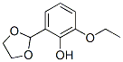 Phenol, 2-(1,3-dioxolan-2-yl)-6-ethoxy- (9CI) Structure