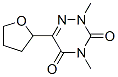 1,2,4-Triazine-3,5(2H,4H)-dione, 2,4-dimethyl-6-(tetrahydro-2-furanyl)- (9CI) Structure